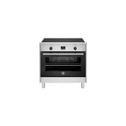 AMN Cucina Induzione con Forno Elettrico 90x60 cm Inox