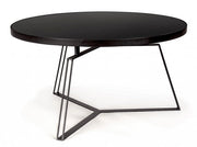 Tavolino Zaira Nero D70 Rotondo in Metallo