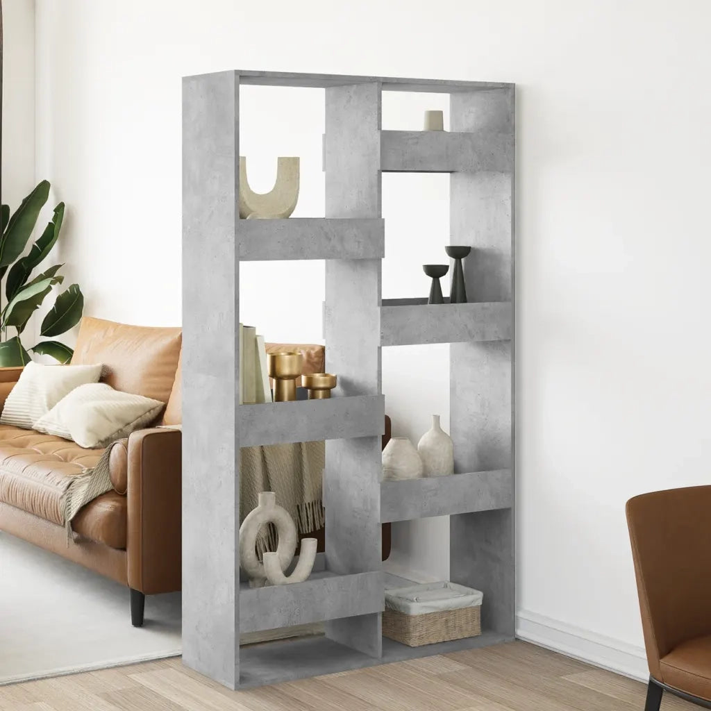 Divisorio Ambienti | Divider per stanze | Paravento Grigio Cemento 100x33x175 cm in Truciolato