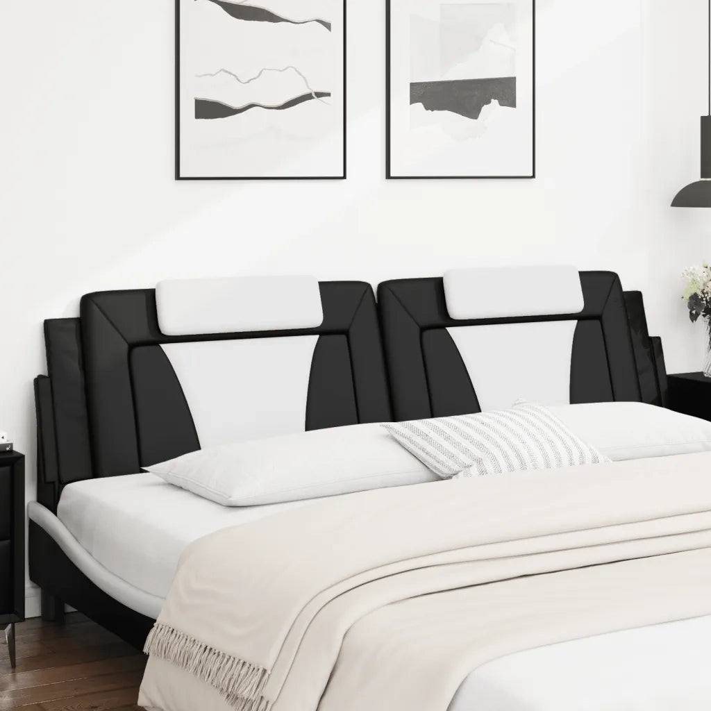 Cuscino Testiera Nero e Bianco 200 cm in Similpellecod mxl 113248