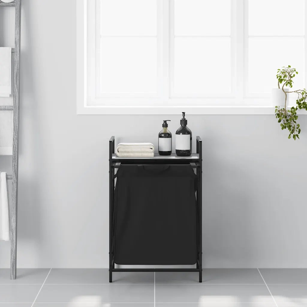 Cesto della Biancheria 1 Scomparto con Ripiano Grigio Sonoma CFW4700425