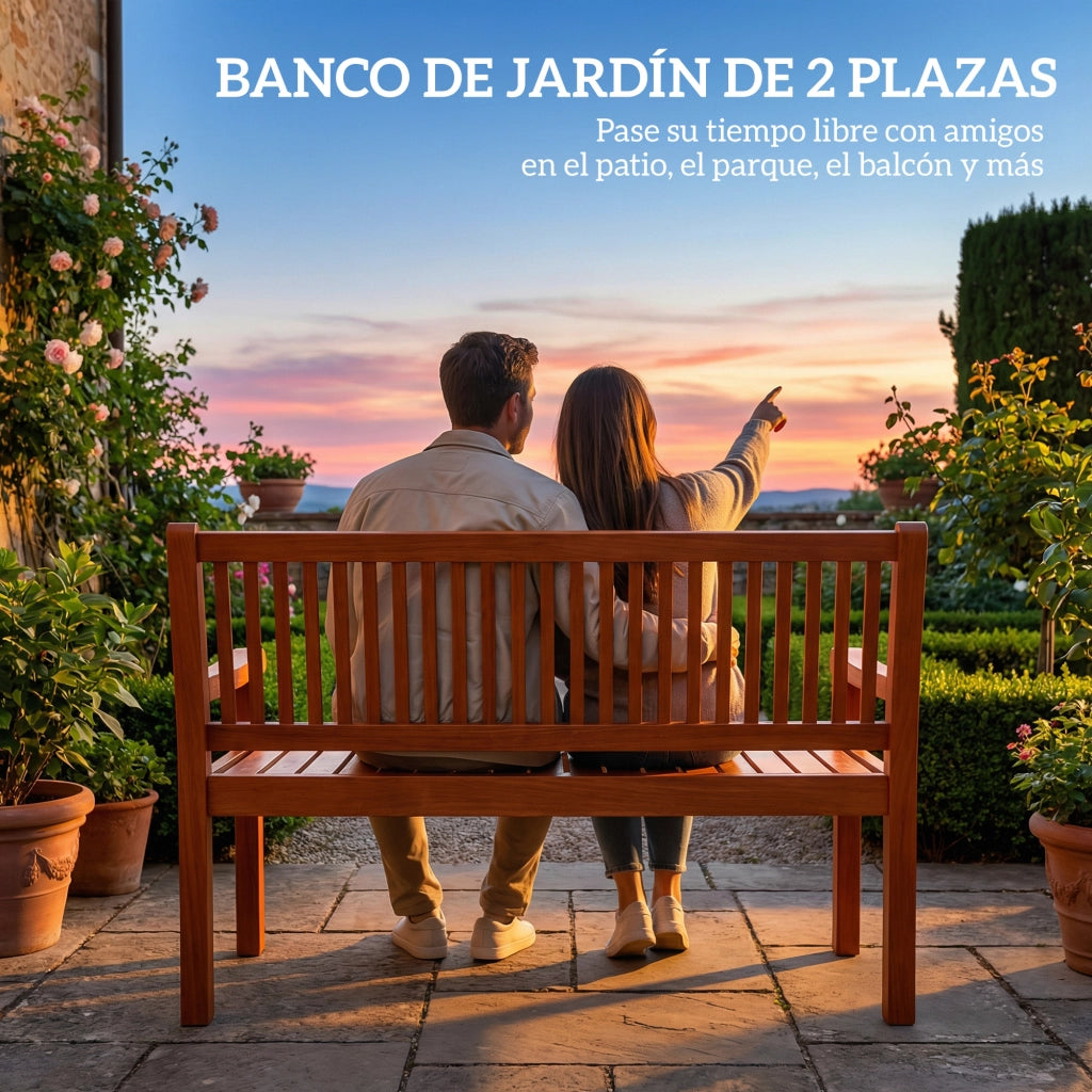 Panchina da Giardino Legno ¨C Minimal ¨C 125x62x90 cm Marrone Chiaro