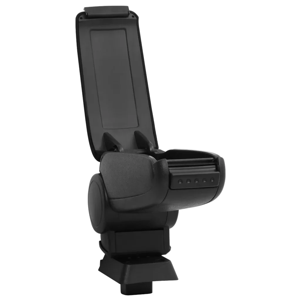 Bracciolo per Auto Nero 12x33x(24-42) cm in ABS 154662