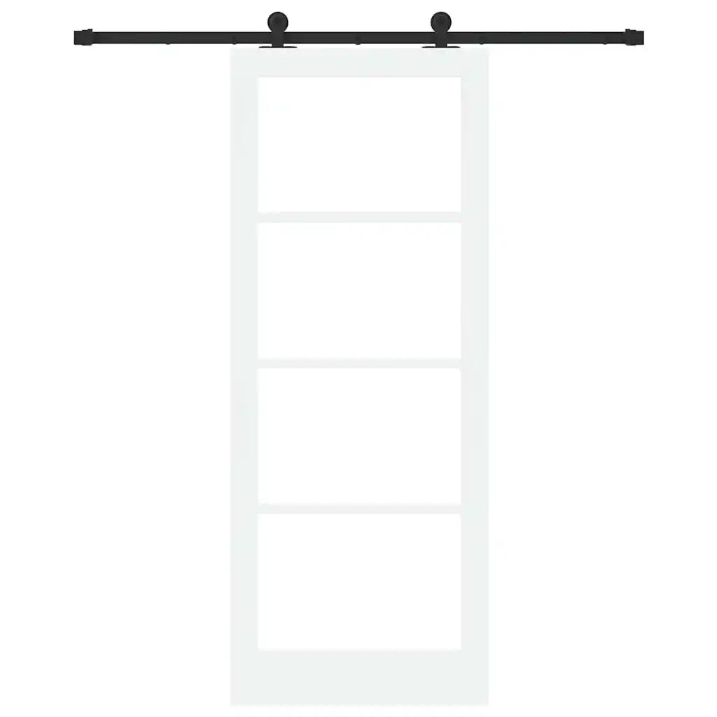 Porta scorrevole ORKDAL Bianco e Nero 83 x 211 cm 3332000