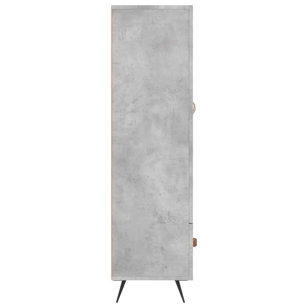 Credenza | Madia | Buffet da pranzo | Armadio da pranzo Grigio Cemento 69,5x31x115 cm in Legno Multistrato