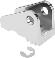Maniglia di sicurezza shockresistente per porte - Maniglia per maniglia - Maniglia per porte esterne - Maniglia per porte scorrevoli - Maniglia in acciaio inossidabile - Dimensioni 3,2 x 1,5 x 2,3 cm