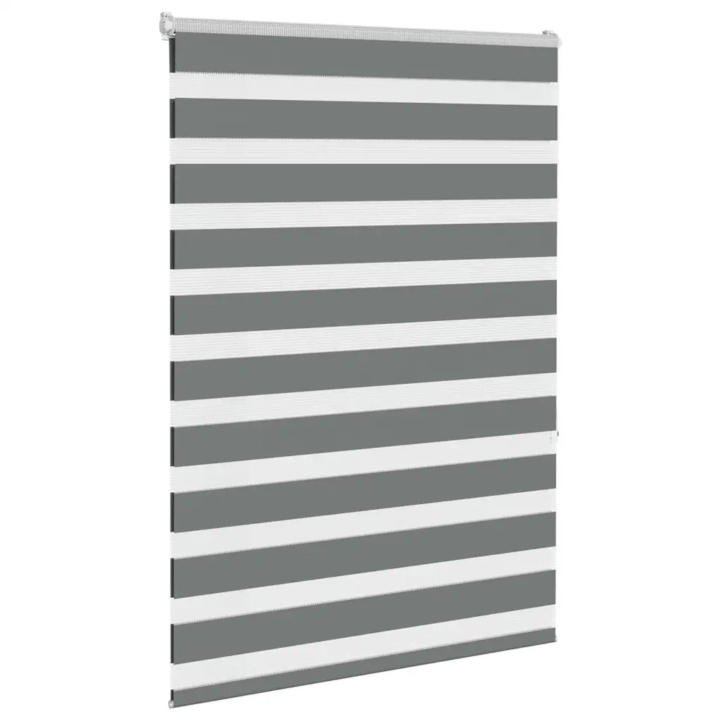 vidaXL Tenda a Rullo Zebra Larghezza Tessuto 105,9 cm Poliestere