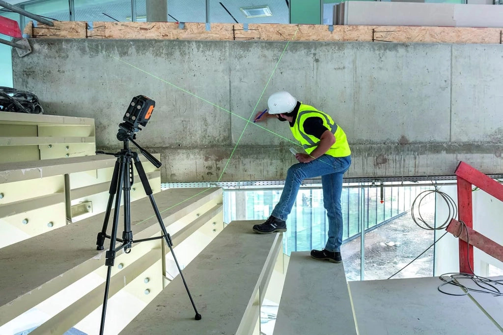 GMBH Geo1X-Green - Laser a linee incrociate con supporto multifunzione