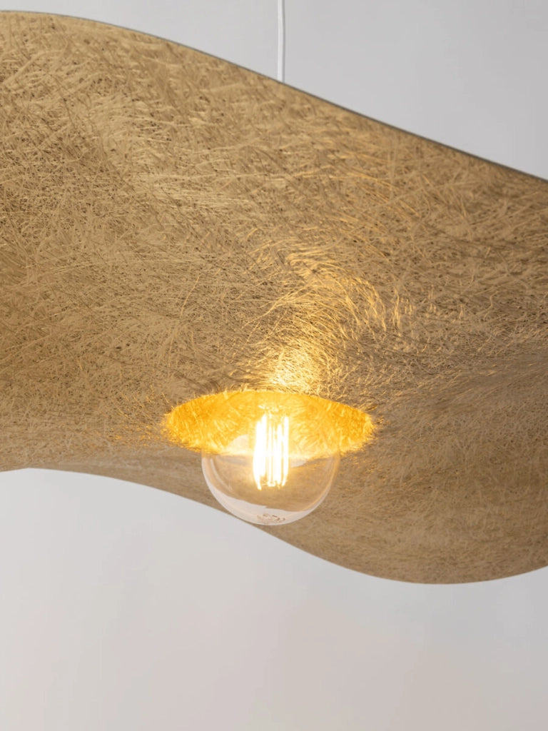 Lampada a sospensione Kapello bianco oro Ø55 E27 Sigma