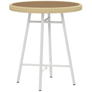 Tavolino da caff¨¨ in rattan sintetico ¨C Minimal ¨C 50x50x55 cm natural