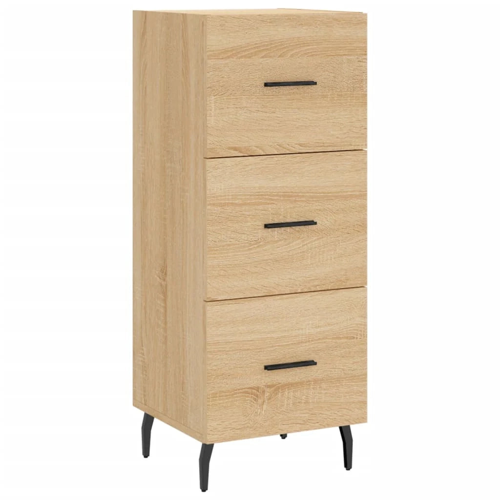 Buffet credenza cassettiera armadio mobile contenitore organizer cucina soggiorno rovere Sonoma 34,5 x 34 x 90 cm legno ingegnerizzato marrone 02_0031554