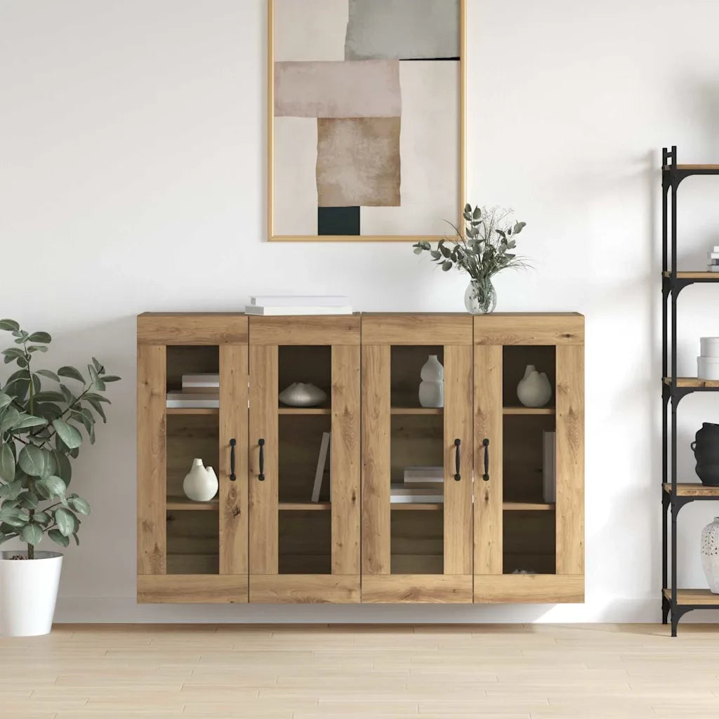 Armadi da Muro 2 pcs rovere artigianale 69,5 x 34 x 90 cm