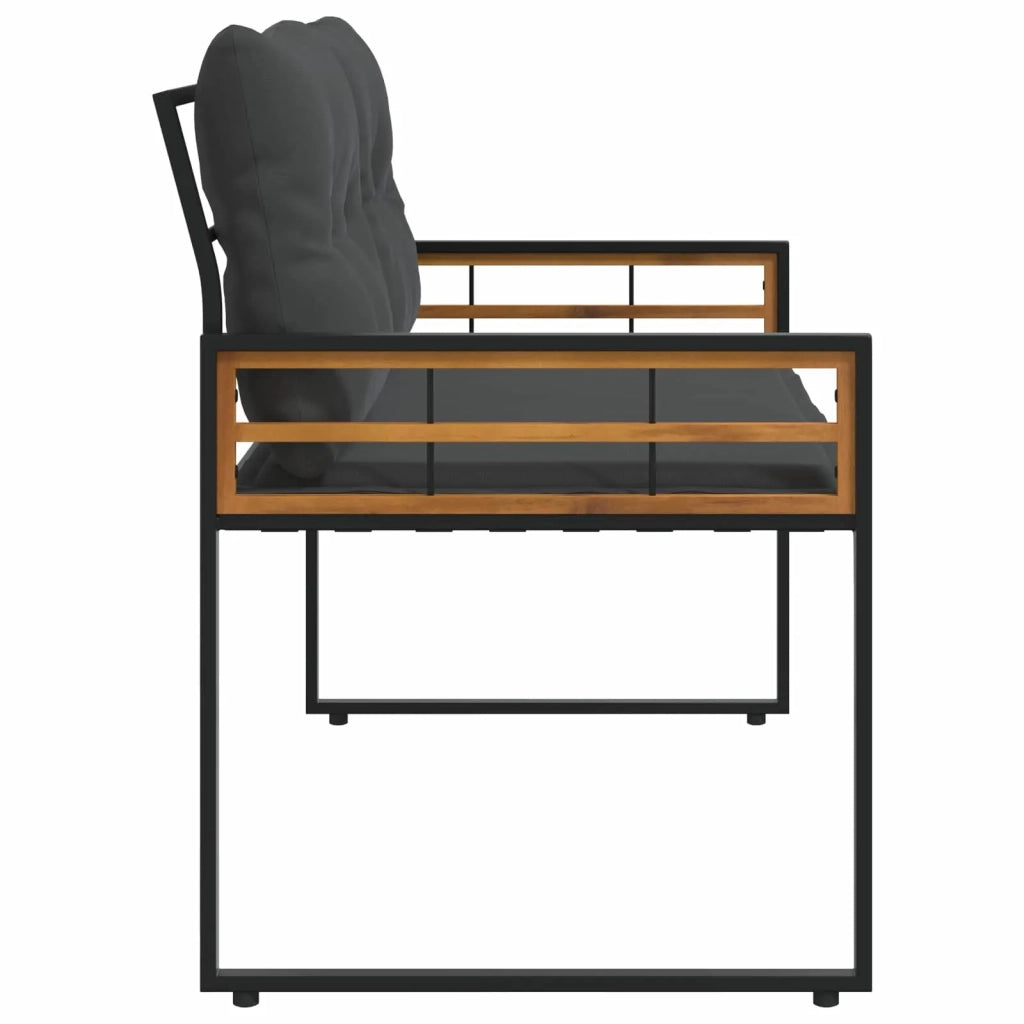 Panchetta in Legno a Strati Grigio tenue 114 x 55 x 77 cm