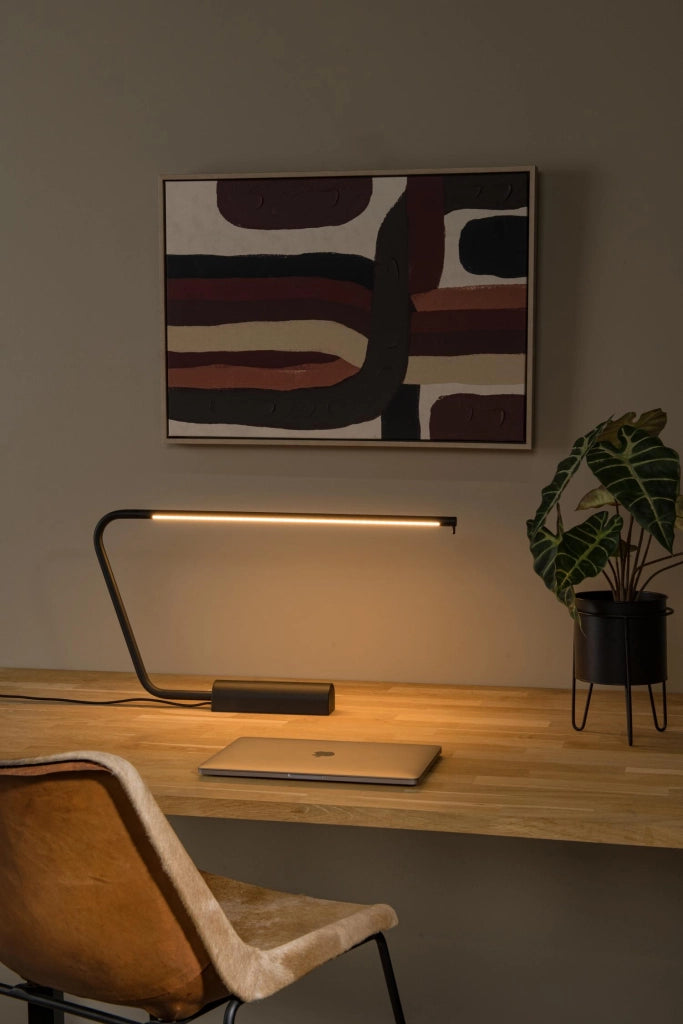 Lampada da scrivania LED curva nera MADISON Lucide