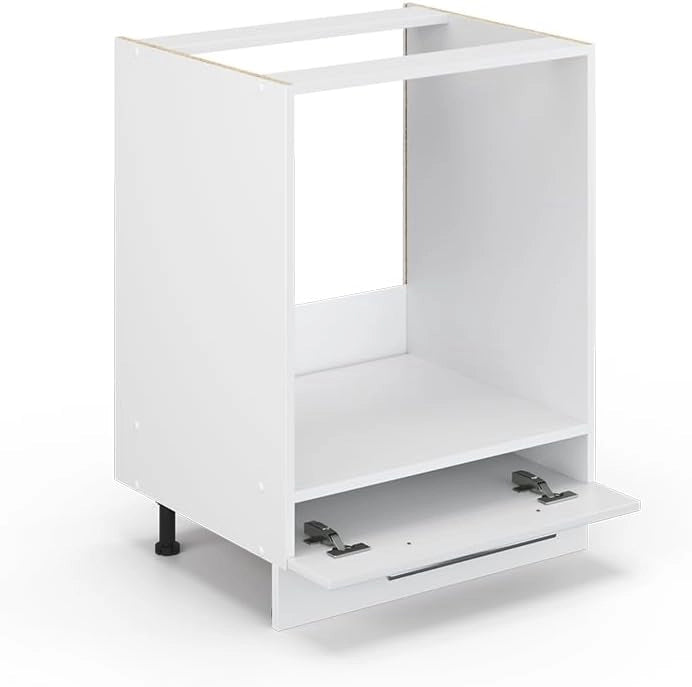 Mobile per forno da incasso Fame-Line, Bianco lucido, 60 cm senza piano di lavoro, per la combinazione con altri moduli della serie Fame-Line
