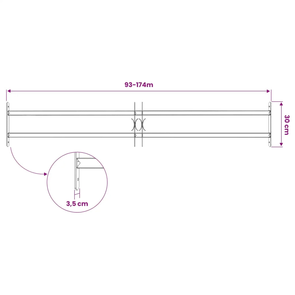 Griglia di Sicurezza per Finestre con 2 Traverse 3 pz CFW5711252