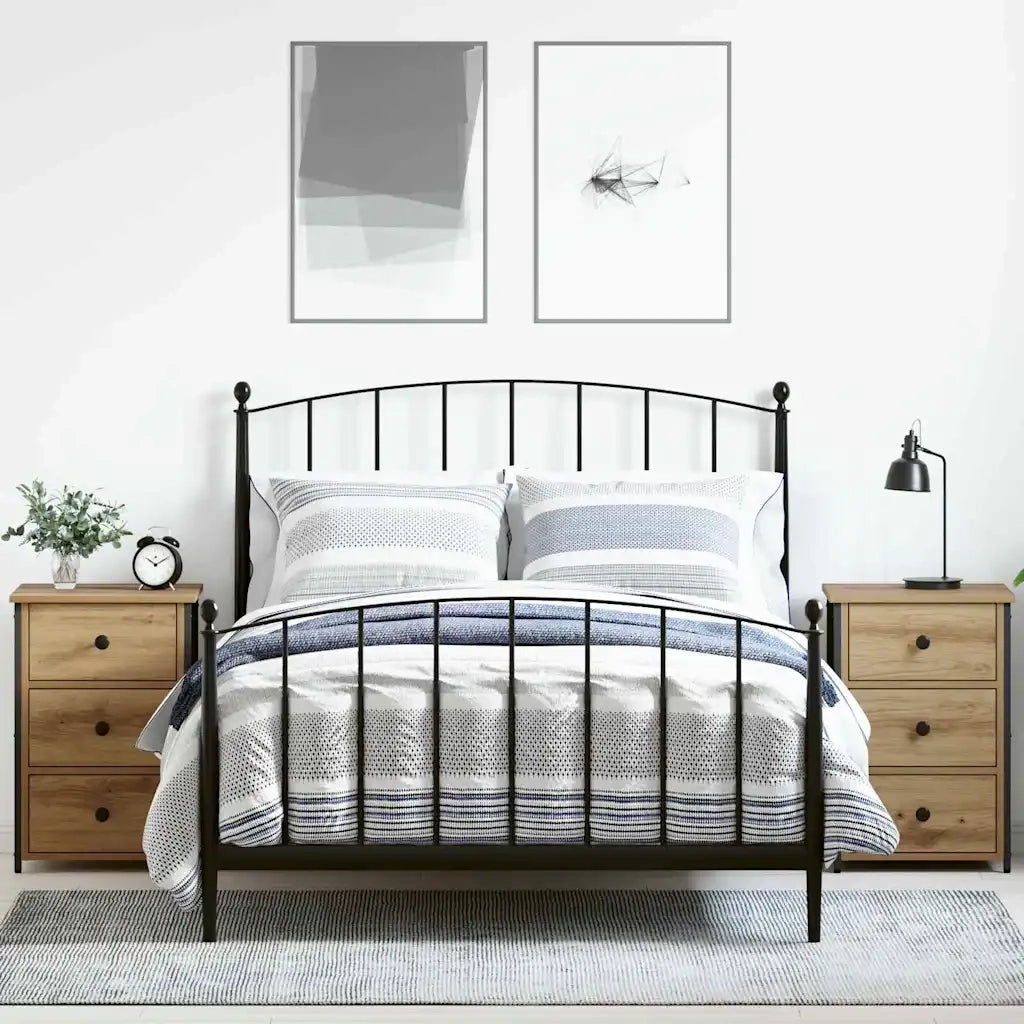 Armadio da Notte con cassetto 2 pcs Marrone 40 x 36 x 60 cm