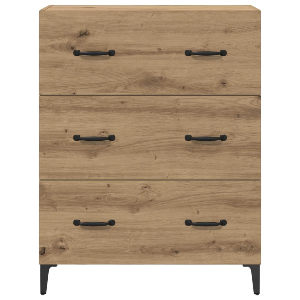 Credenza | Madia | Buffet da pranzo | Armadio da pranzo con cassetto Rovere artigianale 69,5 x 34 x 90 cm