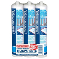 SILICONE TRISPACK TRASPARENTE