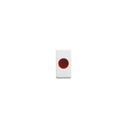 GW20603 Spia Piana con Diffusore Rosso 12/24/250V 1 Modulo