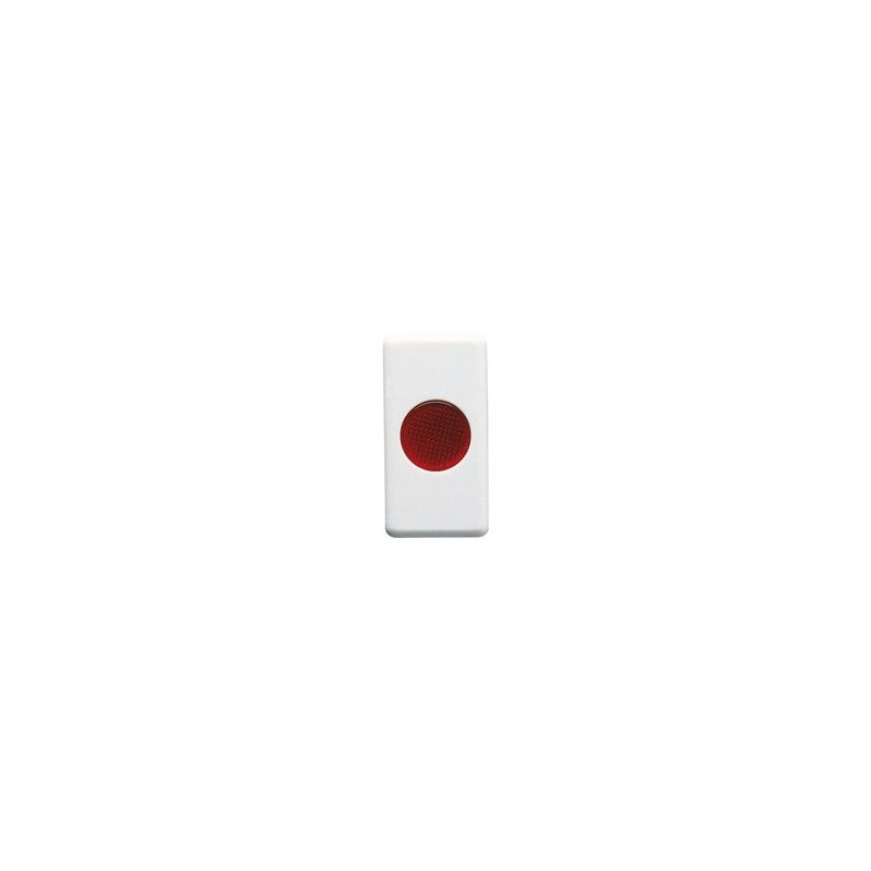 GW20603 Spia Piana con Diffusore Rosso 12/24/250V 1 Modulo