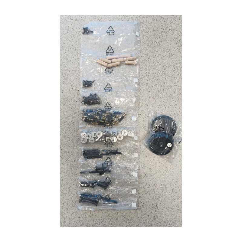 R KIT MONTAGGIO X INDUSTRIAL SCRIVANIA METAL/QUERCIA 120X60X95 CM- 1,0 confezione