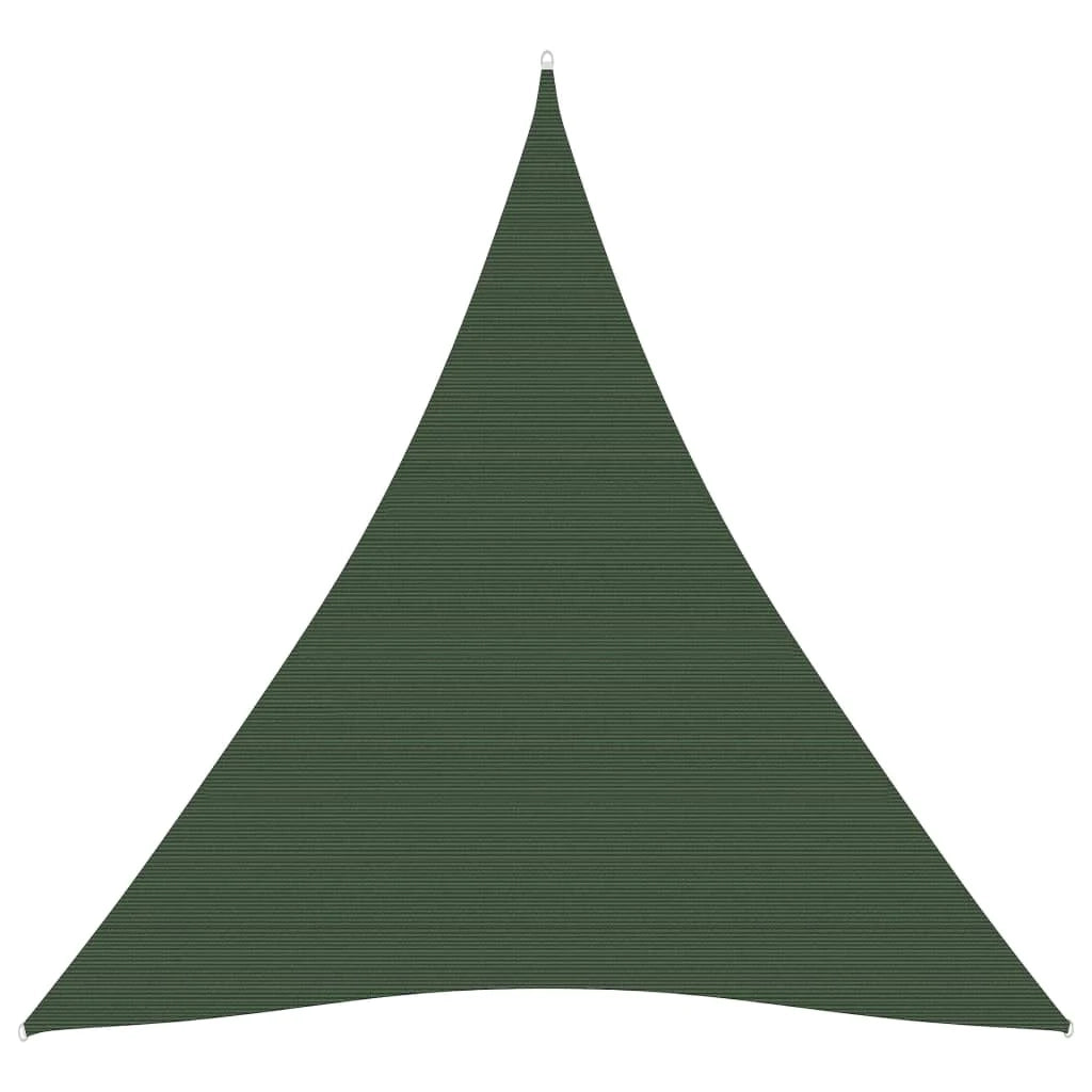 Vela ombreggiante/ombrellone 160 g/m² HDPE 4 x 5 x 5 m verde scuro 02_0009434