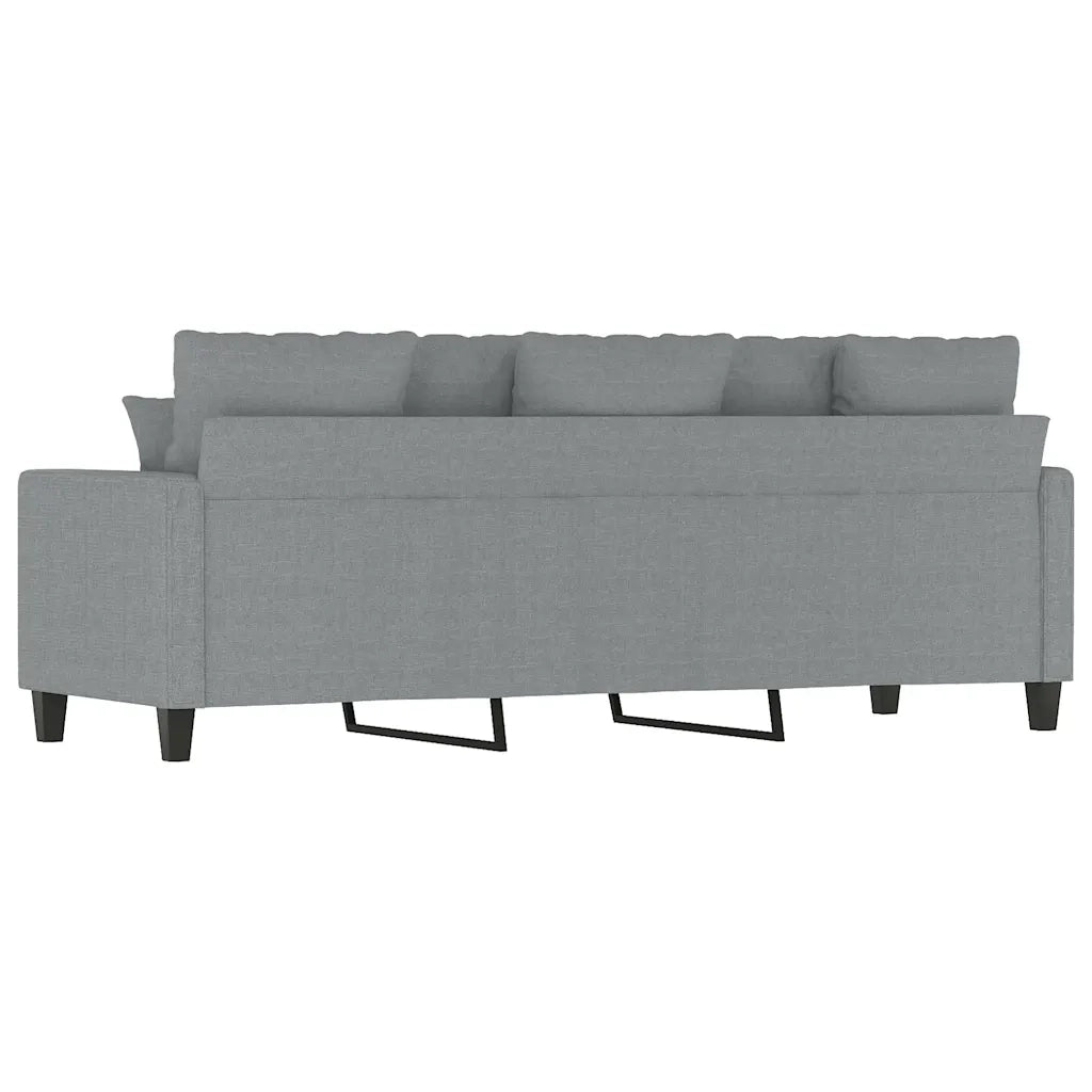 Divano a 3 Posti Grigio Chiaro 180 cm in Tessuto 359275