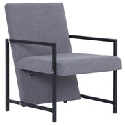 Poltrona | Sedia Relax Grigio Chiaro in Tessuto