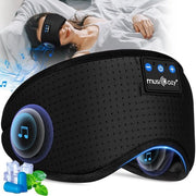 Slaapmasker con Cuffie Bluetooth, Bluetooth V5.4 Slaapmasker con Orecchini Adattabili per Sonno Laterale, Respirante e Comodo, Slaapmasker Bluetooth, Accessori per Sonno