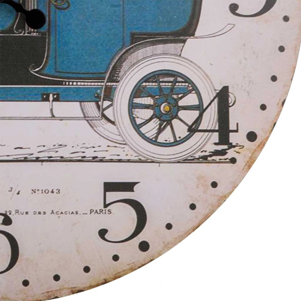 Orologio da parete in legno bianco d34x2h