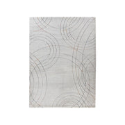 Tappeto moderno Lorin con design a cerchi grigio e multicolore