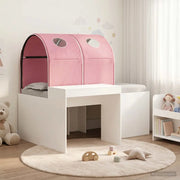 Letto con Tunnel 4 pcs Rovere Artigianale e Rosa