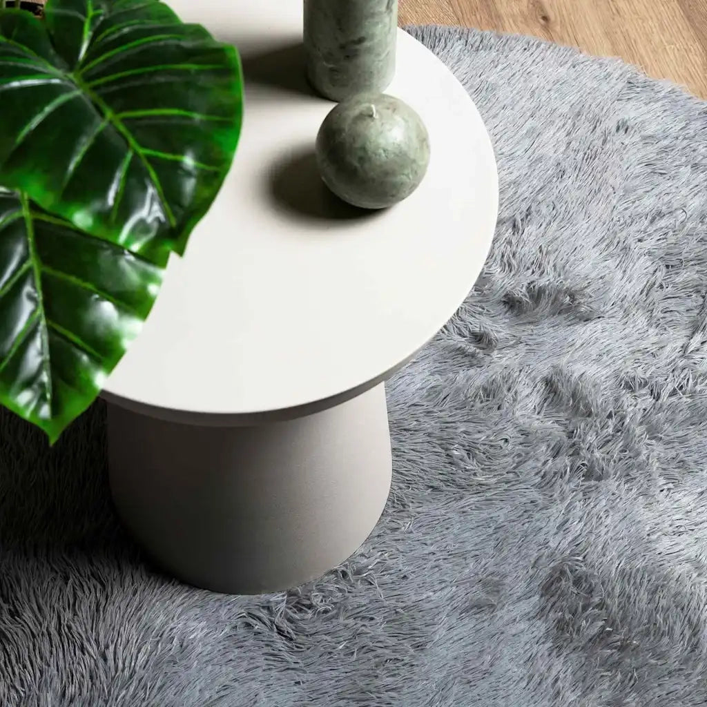vidaXL Tappeto Shaggy a Pelo Lungo NAVARRA Grigio Chiaro 100x100 cm