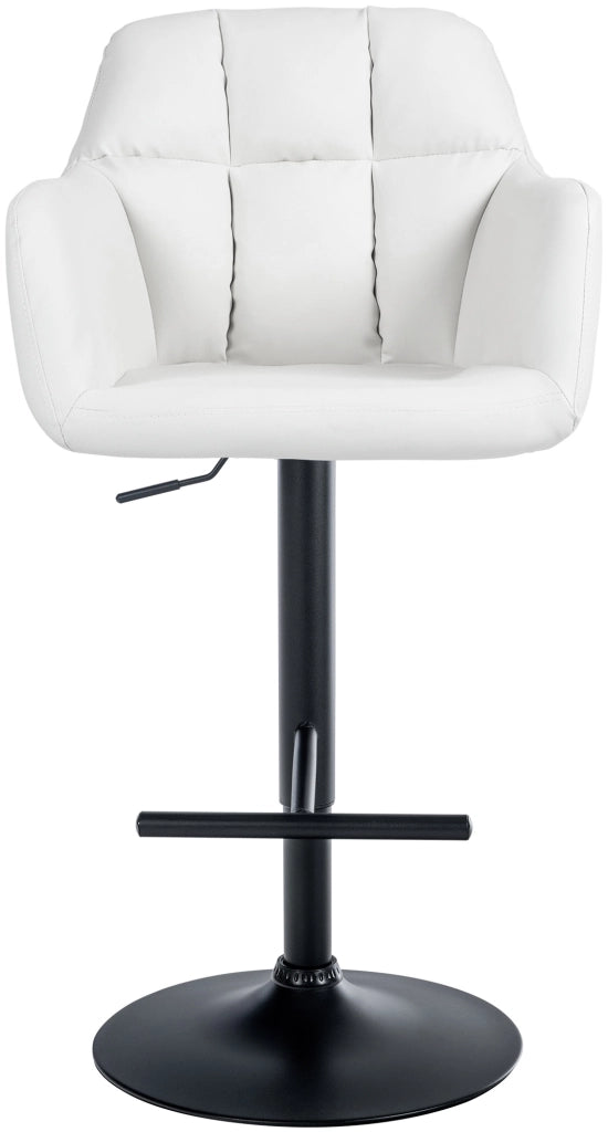 Barhocker Natoma Kunstleder schwarz