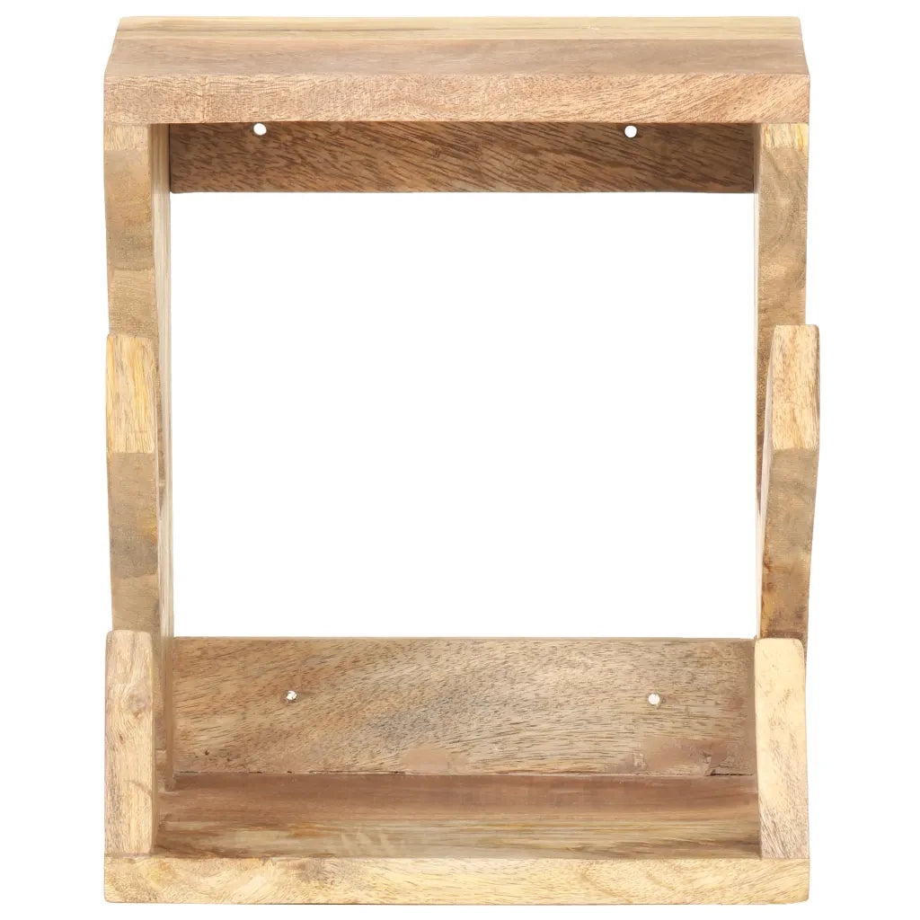 Supporto Skateboard da Parete 25x20x30 cm in Legno di Mango 320480