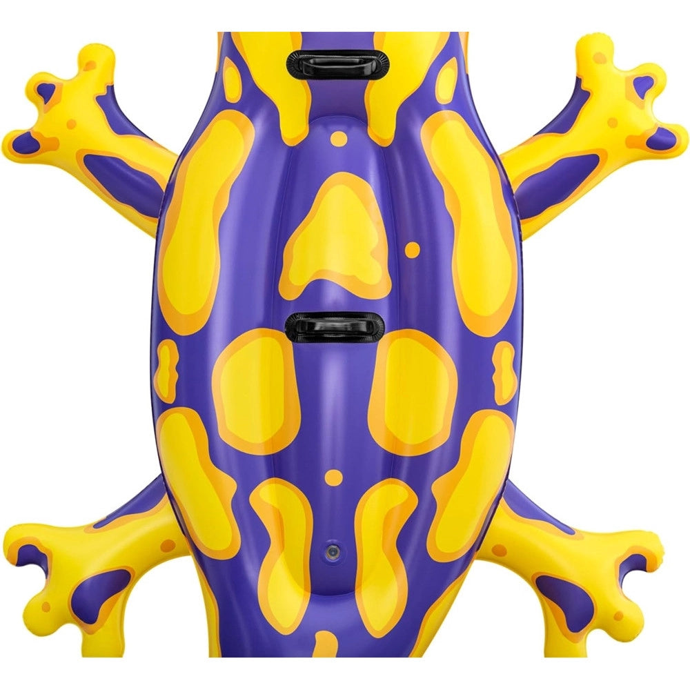 Trade Shop - Cavalcabile Gonfiabile Forma Salamandra Galleggiante 191 X 119 Cm Con Maniglie 41502 -