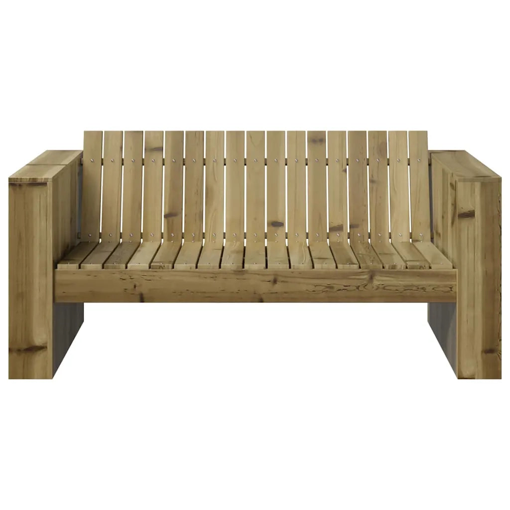 Divano da giardino Verde 134 x 60 x 62 cm Pino massello 873870