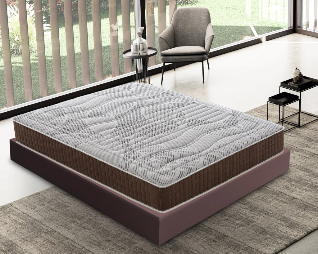 Materasso Piazza e Mezza 120x200 in Memory Foam - 13 Zone di Comfort - Alta densità  - Reversibile - Ortopedico - Rigidità  H3