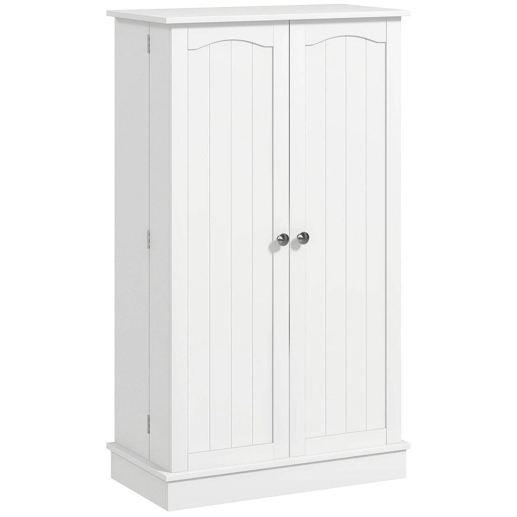 Armadio da Cucina con Ante e Ripiani ¨C Zephmum ¨C Bianco 60x30x104 cm