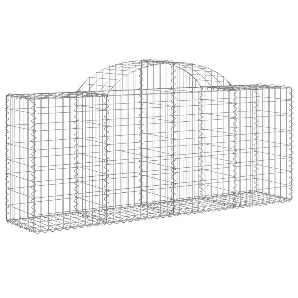 Cesti Gabbioni ad Arco 25 pz 200x50x80/100 cm Ferro Zincatocod mxl 100076