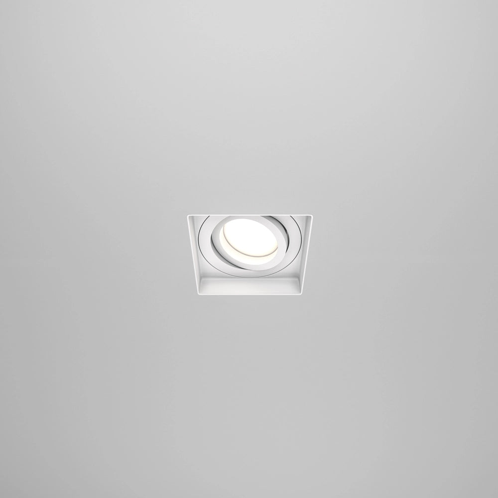 Faretto incasso soffitto Maytoni Atom bianco GU10 quadrato