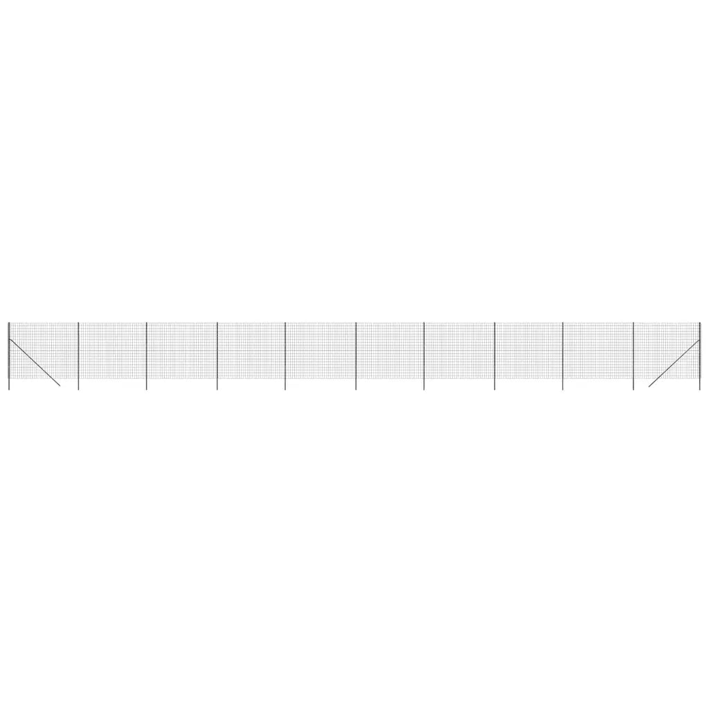 Recinzione Metallica Antracite 1,6x25 m in Acciaio Zincatocod mxl 71120
