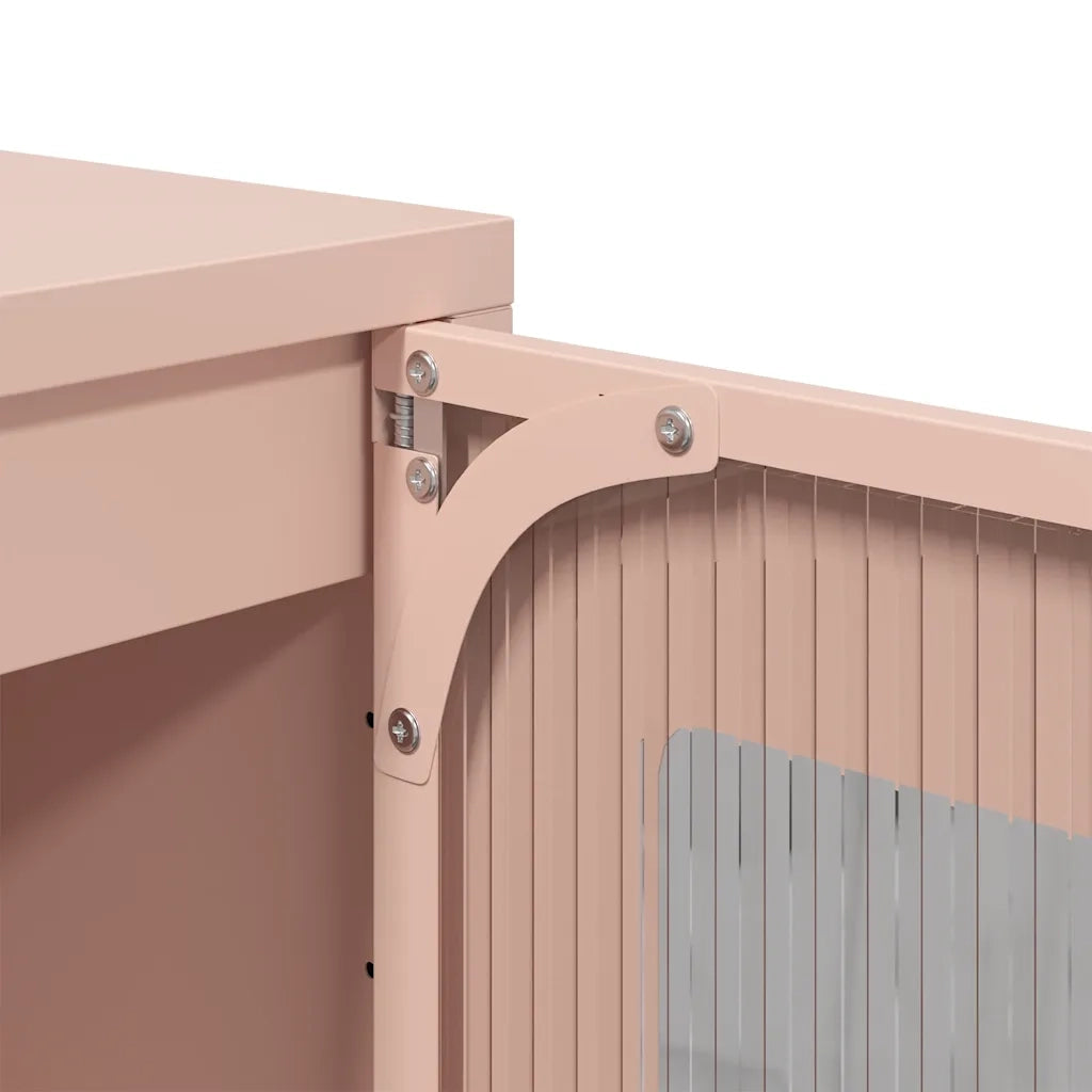 Credenza Rosa 68x39x111,5 cm Acciaio