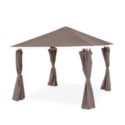 Tettoia + tende per pergolato elusa 3x3m, beige