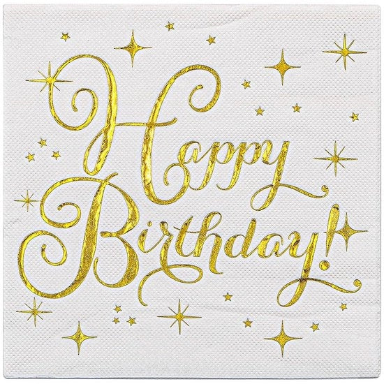 Serviette di carta 60 pezzi per compleanni