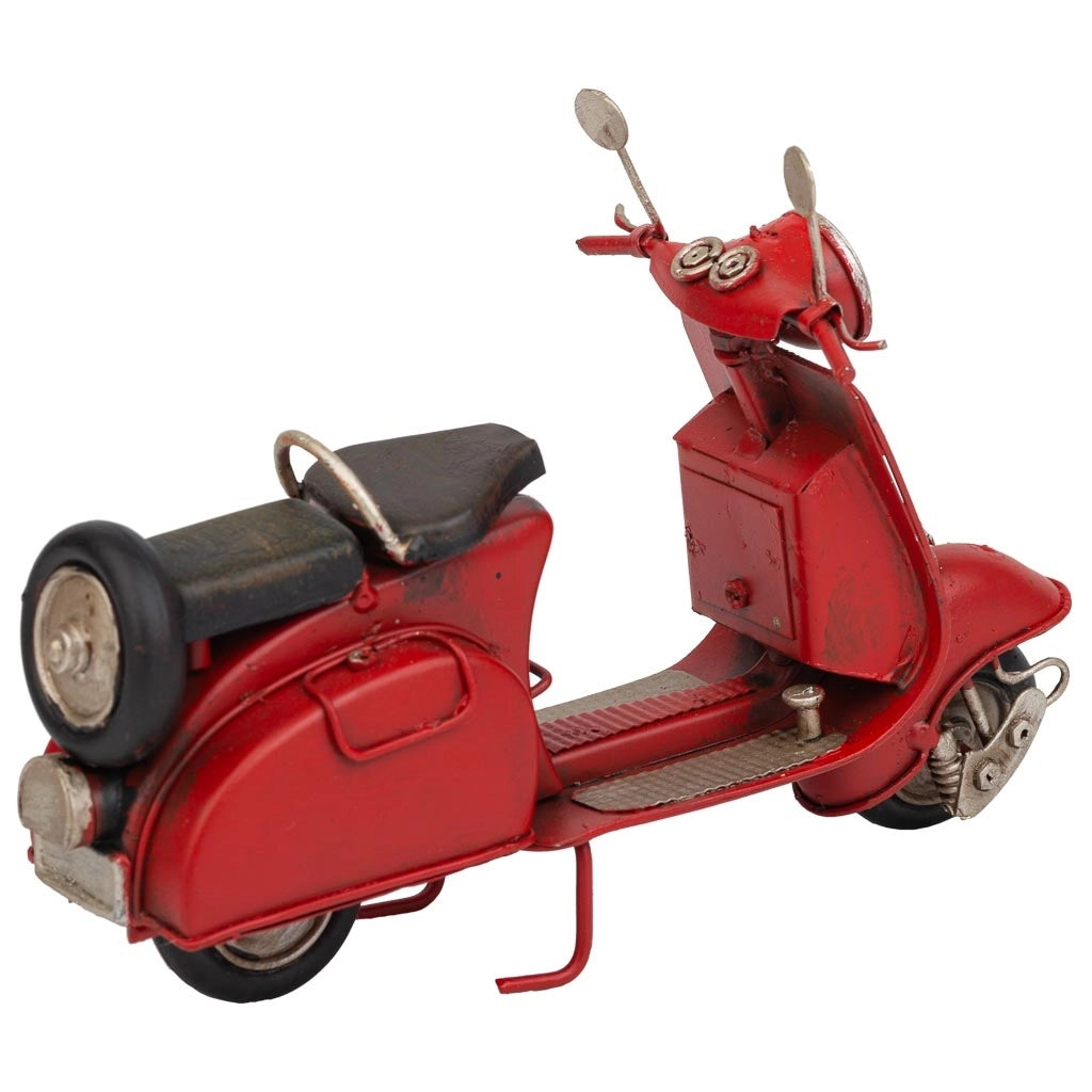 Moto in metallo rosso 17x7x11h