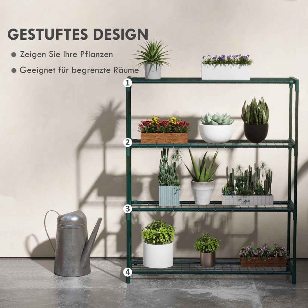 Libreria da piante ¨C Zephmum ¨C 89x28x107, verde scuro
