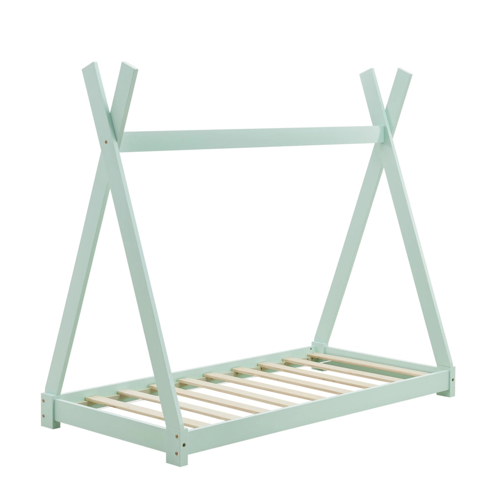 [en.casa] Letto per Bambino a Forma di Tenda Indiana con Materasso a Schiuma Fredda Anallergico Lettino Tipi in Legno di