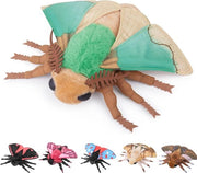 Cuscino di peluche realistico verde 25 cm - Ideale regalo per bambini e arredamento della casa